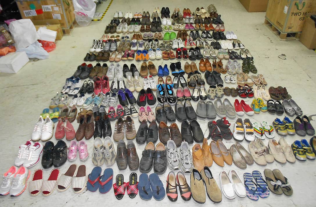 雷科參與舊鞋救命計畫，全員熱情捐贈。