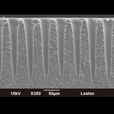 1.Scribing process (dot matrix side view)